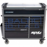 Įrankių vežimėlis su 13 stalčių ir 411 vnt. įrankiais SP Tools Tech Series Įrankių vežimėlis su 13 stalčių ir 411 vnt. įrankiais SP Tools Tech Series