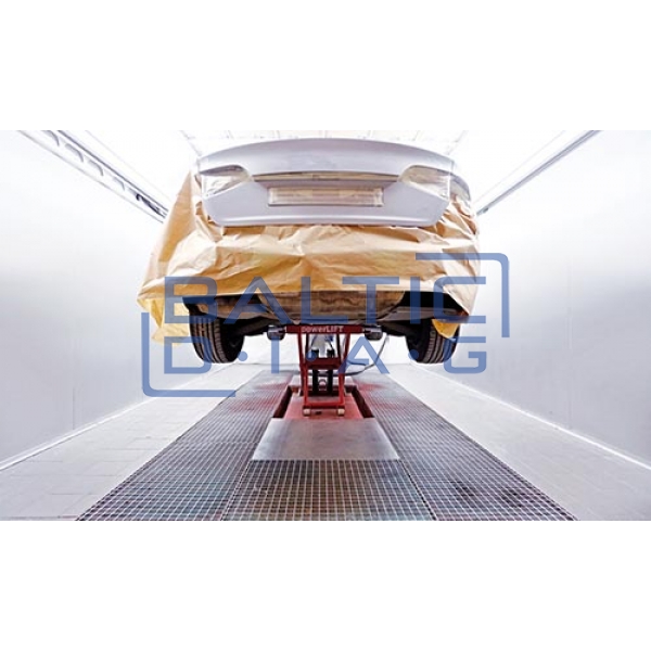Mid-rise scissor lift for body painting work Powerlift