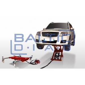 Mobile mid-rise scissor lift for body painting work PowerLift and Move
