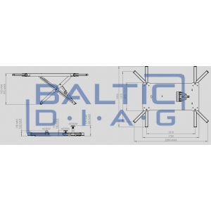 Mobilus, vidutinio aukščio žirklinis keltuvas kėbulų dažymo darbams PowerLift and Move