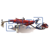 Mobile mid-rise scissor lift for body painting work PowerLift and Move