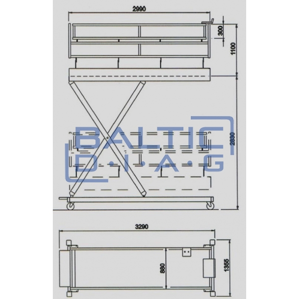 Pneumatic lift for industrial work Pint.UP