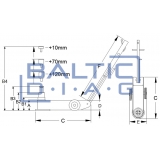 Pneumo-hydraulic jack 58-16T A5816-C