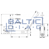 Pneumo-hydraulic jack 58-30T A5830-C