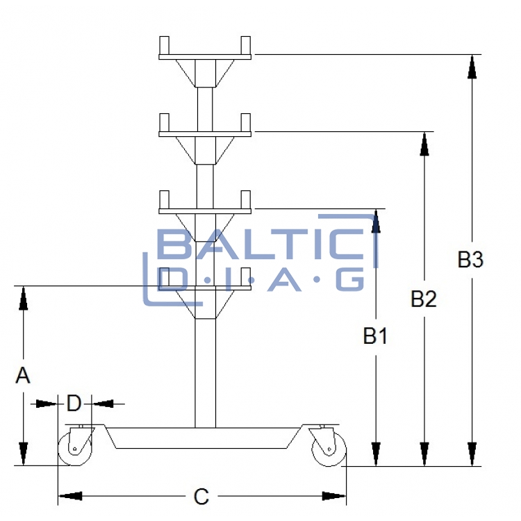 Transmisijos domkratas TJ-T2000