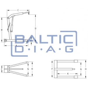 Hydraulic crane CC10, 1000 kg