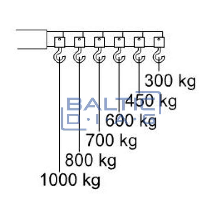 Hidraulinis kranas CC10, 1000 kg