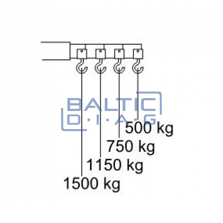 Hydraulic crane CC 15P, 1500 kg