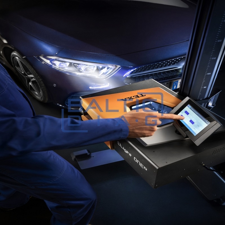 Electronic Headlight Adjustment Stand eLight ONED, with a rotating screen