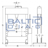 Foot hydraulic press 30 tons, FP30