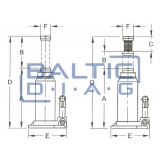 Cylinder hydraulic jack CBJ20