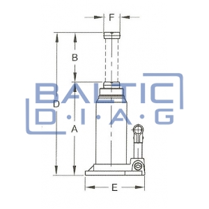 Cylinder hydraulic jack CBJ30