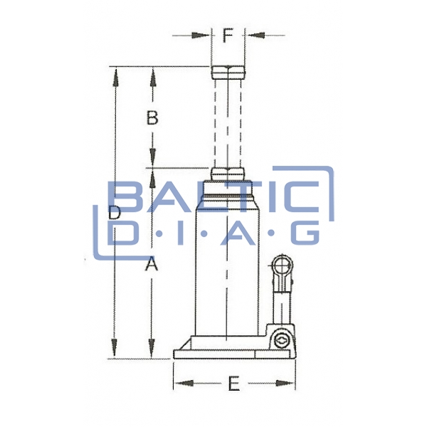 Cylinder hydraulic jack CBJ30