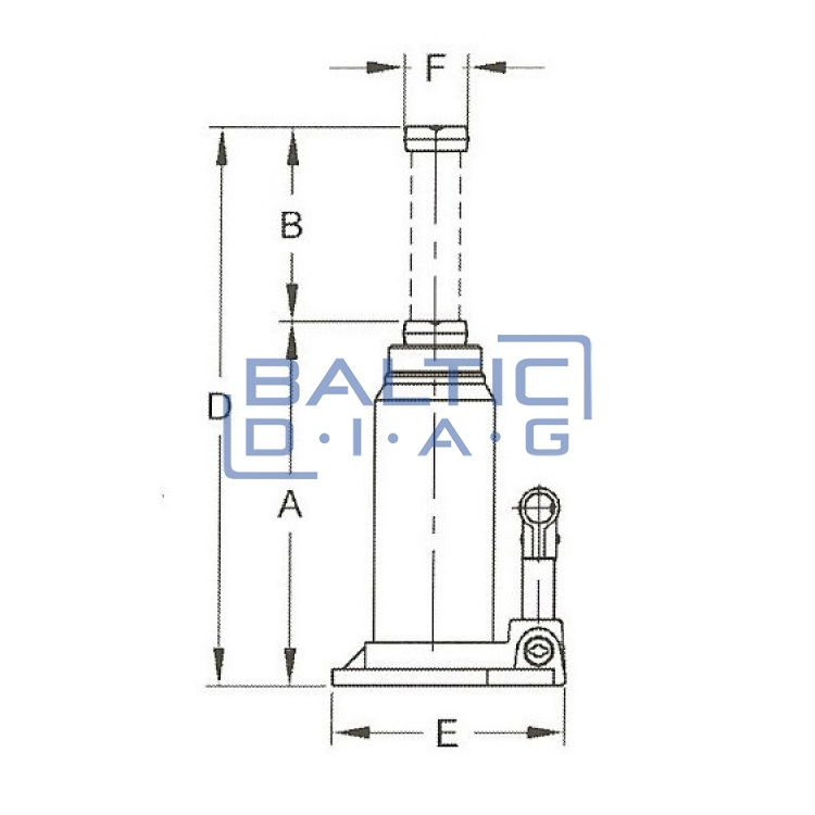 Cylinder hydraulic jack CBJ30