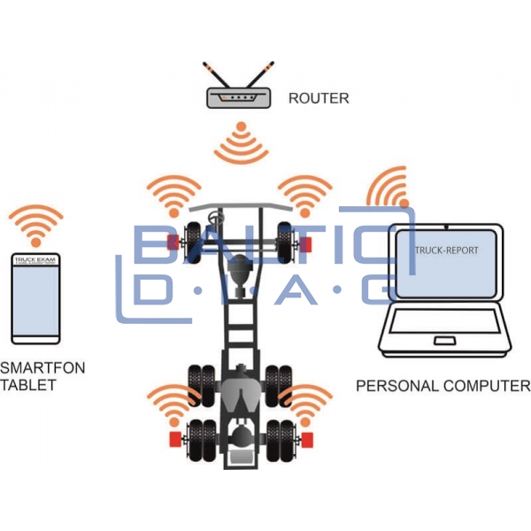 Truck alignment and body measurement equipment for trucks TRUCK-EXAM Hybrid™ 890000-H