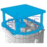 Tool to support and position the gearbox