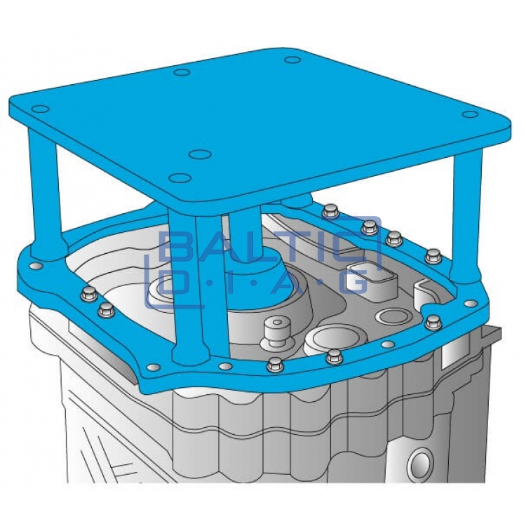 Tool to support and position the gearbox