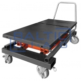 Mobile pneumatic-hydraulic lift for electric vehicle batteries 1000 kg