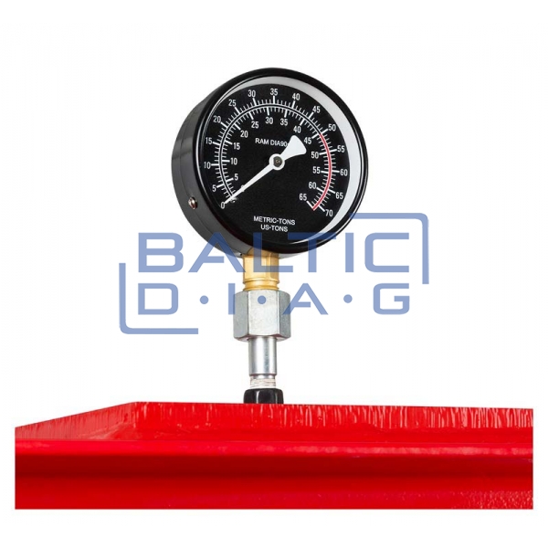 Hidraulinis presas su dvigubo veikimo pompa 50T, H-390