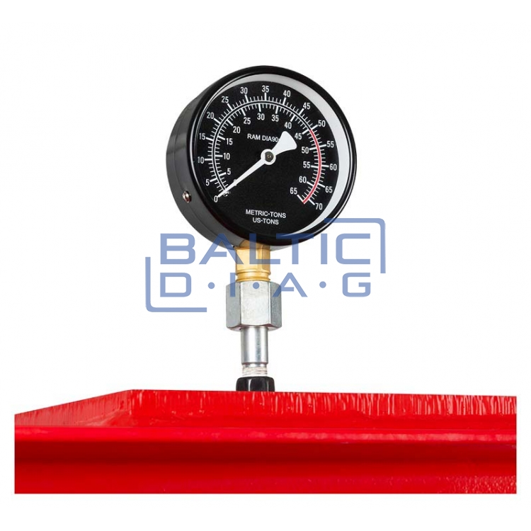 Hidraulinis presas su dvigubo veikimo pompa 50T, H-390