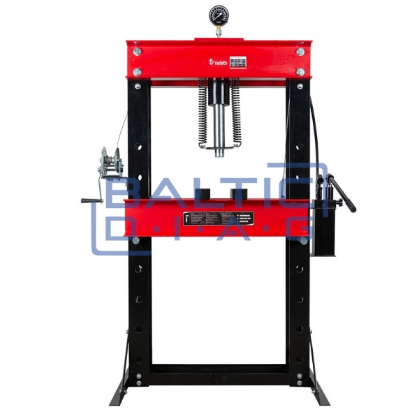 Hidraulinis presas su dvigubo veikimo pompa 50T, H-390