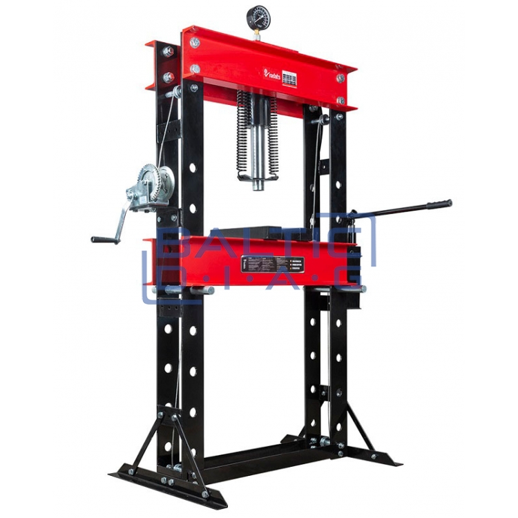 Hydraulic press with double-acting pump 50T, H-390