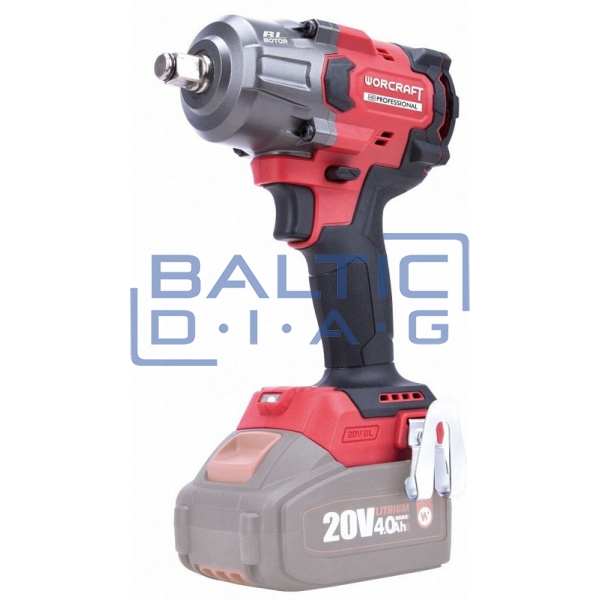 Cordless impact driver 1/2'', 20 V with XCube accessories