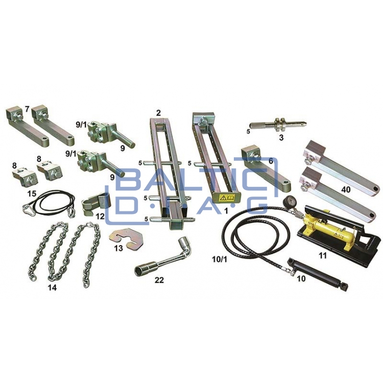 Automobilių kėbulų tiesinimo stendas PULLINGLIFT EH 4P SM
