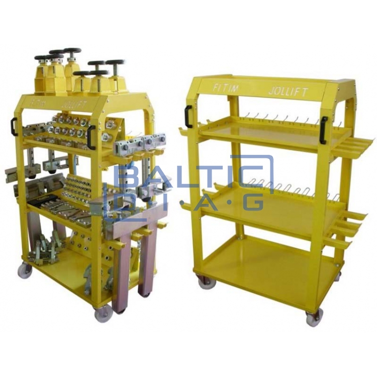 Tool trolley with tools for car body straightening work LA 104