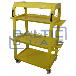 Tool trolley with tools for car body straightening work LA 104