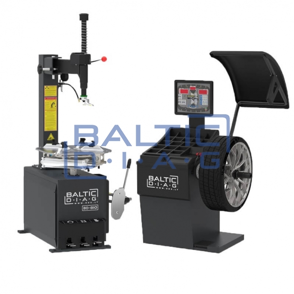 Tire Mounting and Automatic Wheel Balancing Machine Set BD-810 + BD-670