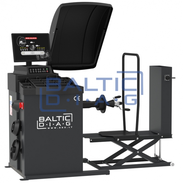 Automatic truck wheel balancer with wheel lift BD-791