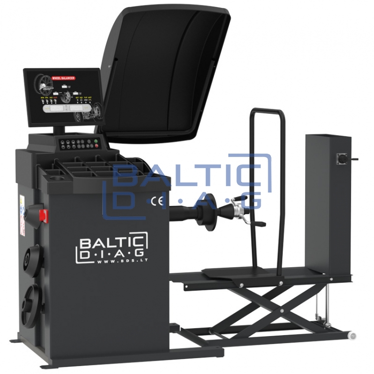 Automatic truck wheel balancer with wheel lift BD-791