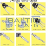 Slide Hammer with Accessories, 9 pcs, 2.5 kg
