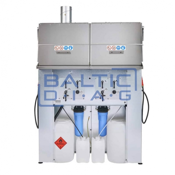Dual spray gun cleaner for paint mixing rooms Edition35 Twin