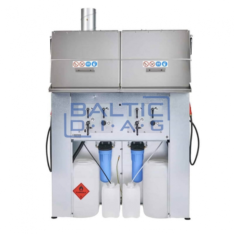 Dual spray gun cleaner for paint mixing rooms Edition35 Twin