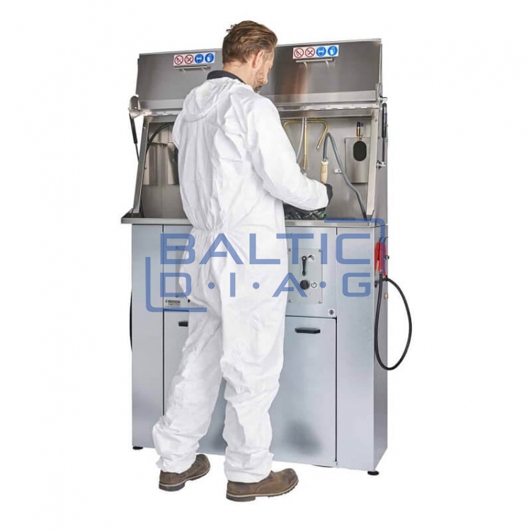 Dual spray gun cleaner for paint mixing rooms Edition35 Twin