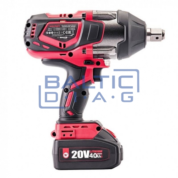 Cordless impact wrench 3/4'' 1800 Nm, WORCRAFT (XCUBE007 Case)