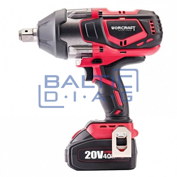 Cordless impact wrench 3/4'' 1800 Nm, WORCRAFT (XCUBE007 Case)