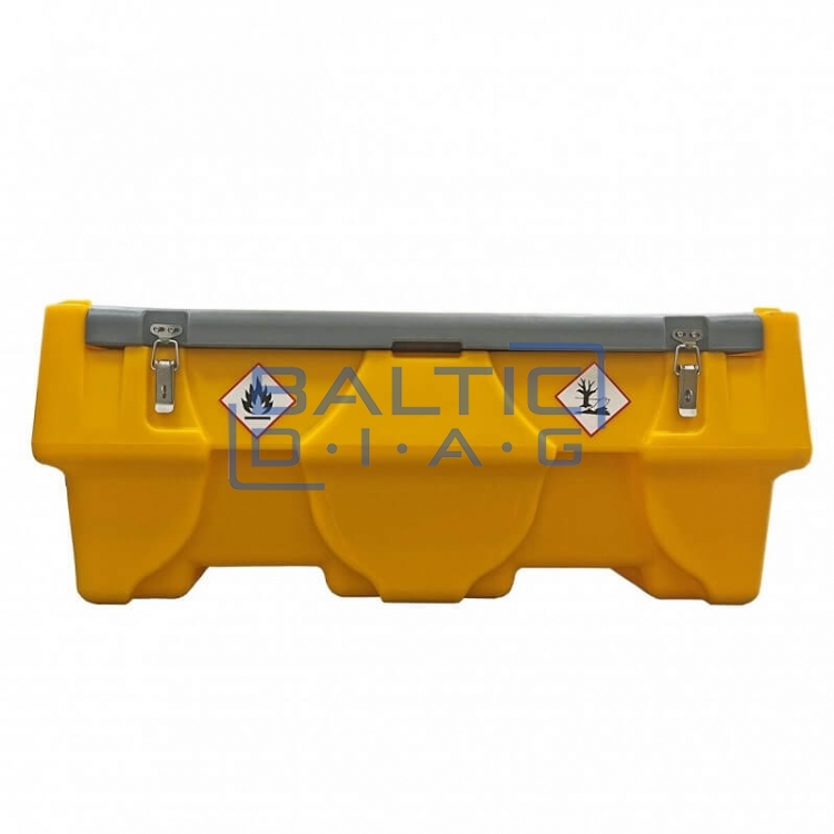 Mobile fuel tank 200L (plastic) with 12V pump DCTP40 (automatic nozzle and filter)