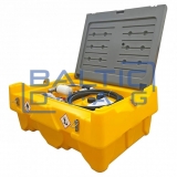 Mobile fuel tank 200L (plastic) with 12V pump DCTP40 (automatic nozzle and filter)