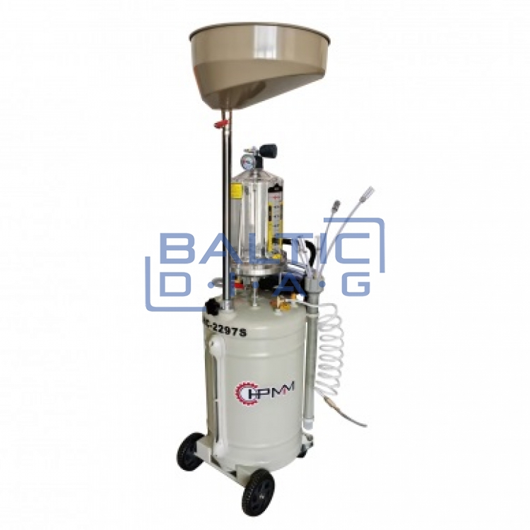 Oil collection tank 105 L with suction and drainage (with plastic container)