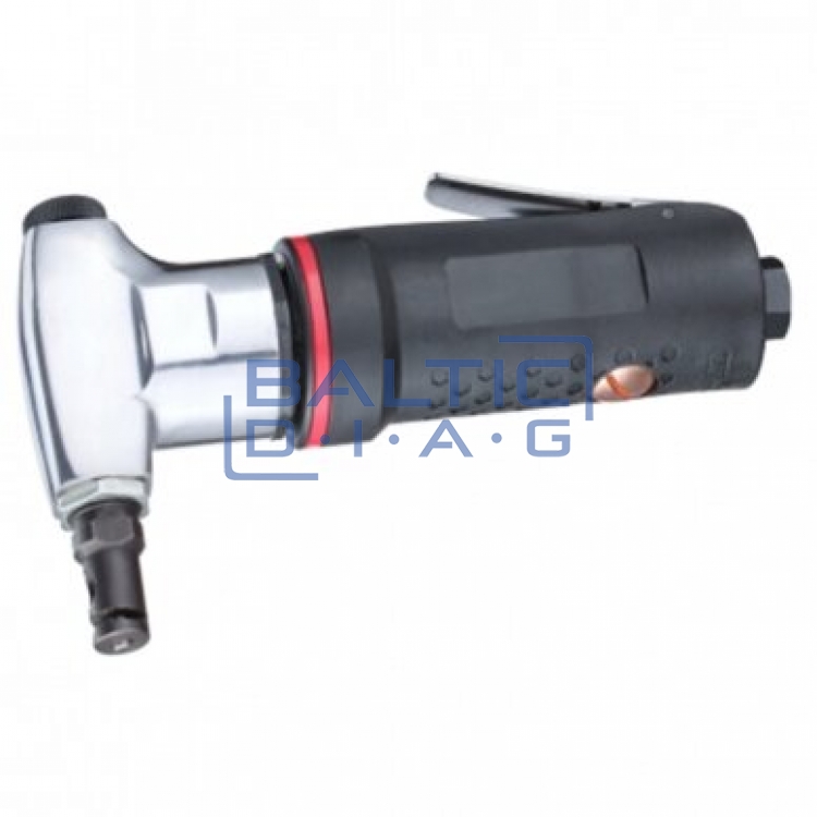Pneumatic metal sheet cutting shears for cutting steel sheets