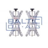 Wheel alignment stand autel IA900WA with MaxiSys 909 diagnostic equipment and rim holders