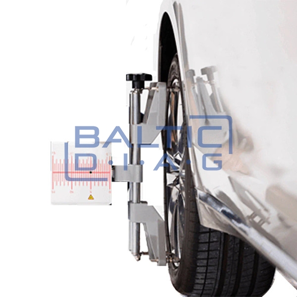 Wheel alignment stand autel IA900WA with MaxiSys 909 diagnostic equipment and rim holders