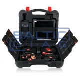 Wheel alignment stand autel IA900WA with MaxiSys 909 diagnostic equipment and rim holders
