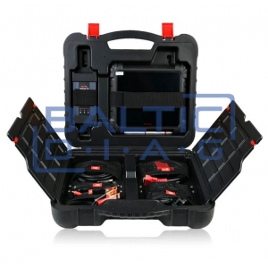 Wheel alignment stand autel IA900WA with MaxiSys 909 diagnostic equipment and rim holders