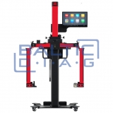 Wheel alignment stand Autel IA900WA with MaxiSys 909 diagnostic equipment and tire grippers