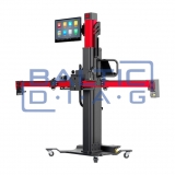Wheel alignment stand Autel IA900WA with MaxiSys 909 diagnostic equipment and tire grippers