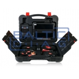 Wheel alignment stand Autel IA900WA with MaxiSys 909 diagnostic equipment and tire grippers